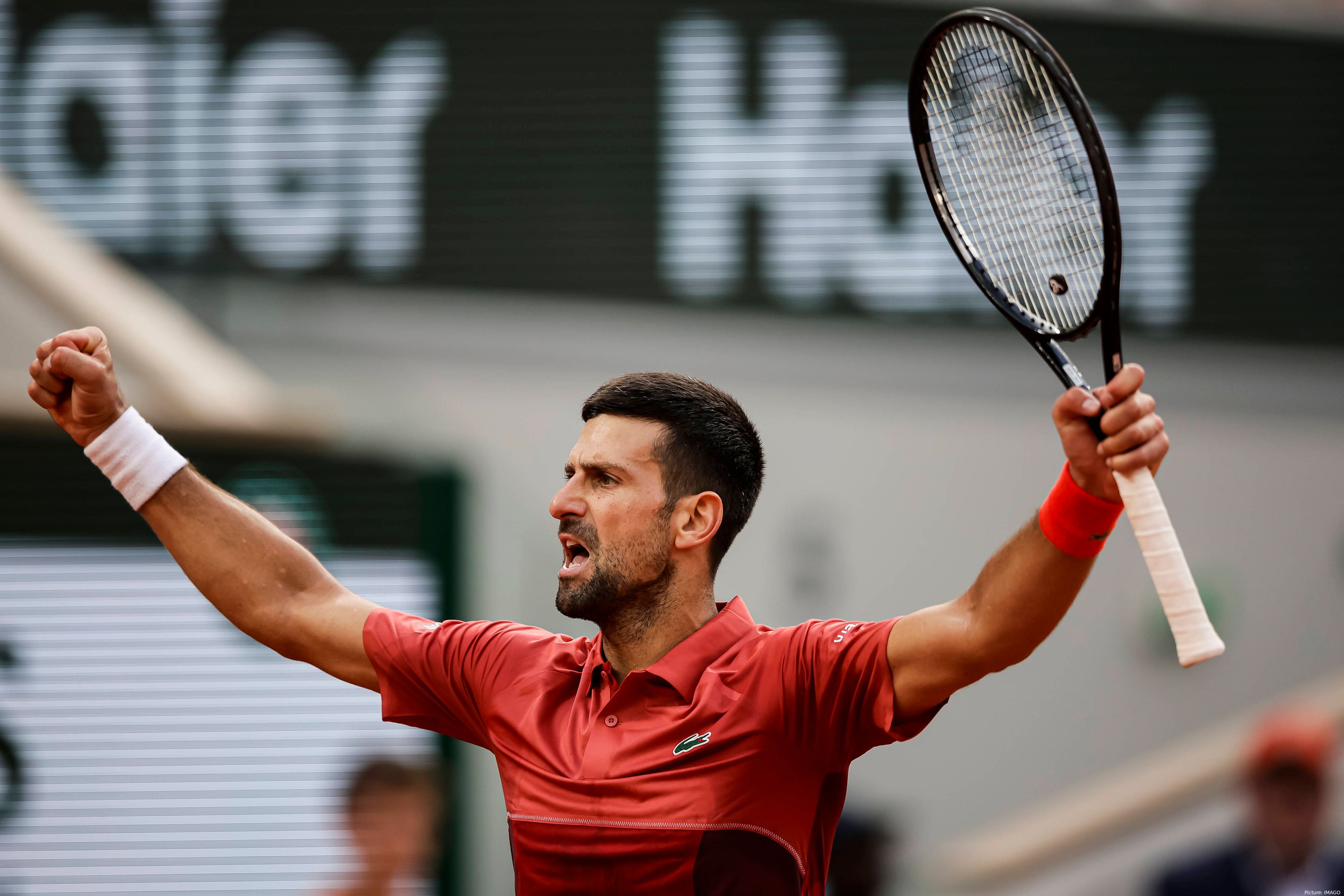 Novak Djokovic at 2024 French Open.