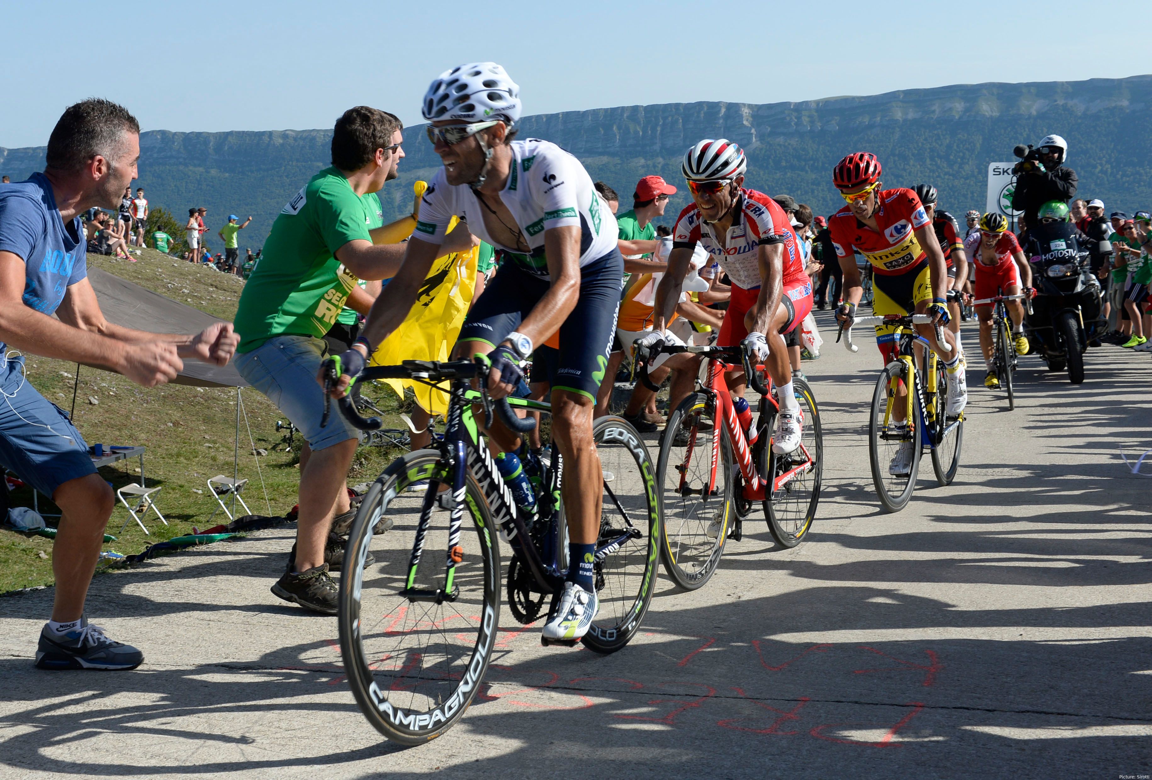 Bild Alejandro Valverde während einer Etappe der Vuelta a Espana<br>