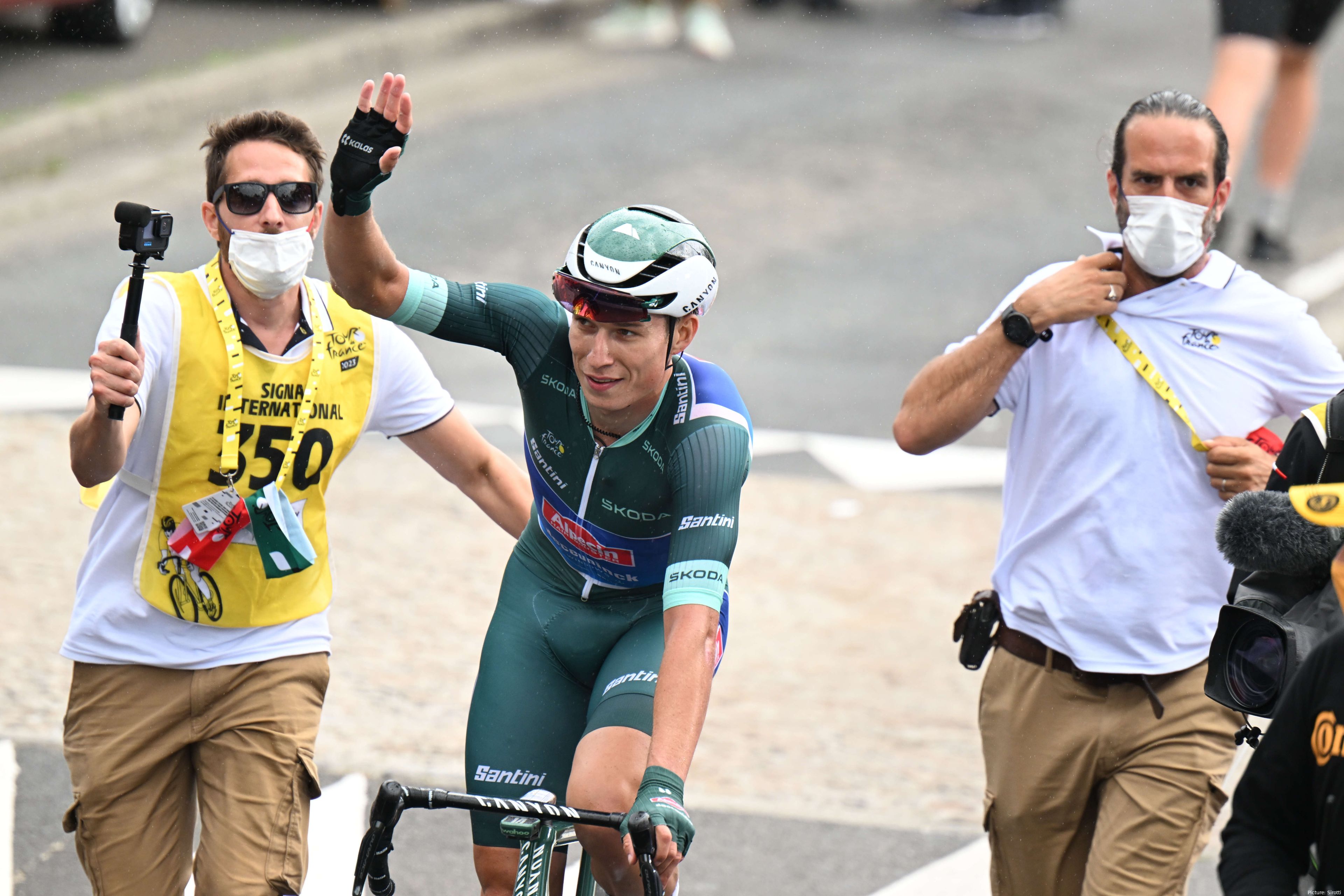 Jasper Philipsen wint het puntenklassement in de Tour de France 2023. @Sirotti
