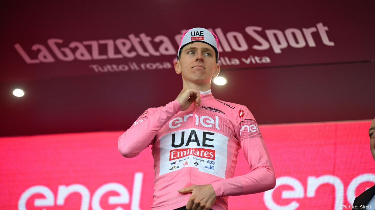 Giro d'Italia 2024 GC standing following stage 3 Tadej Pogacar