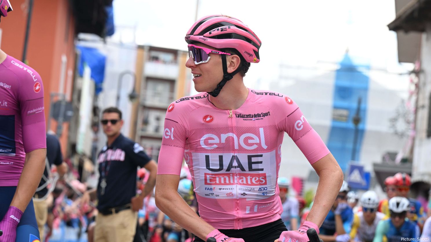 Tadej Pogacar during the 2024 Giro d'Italia. @Sirotti