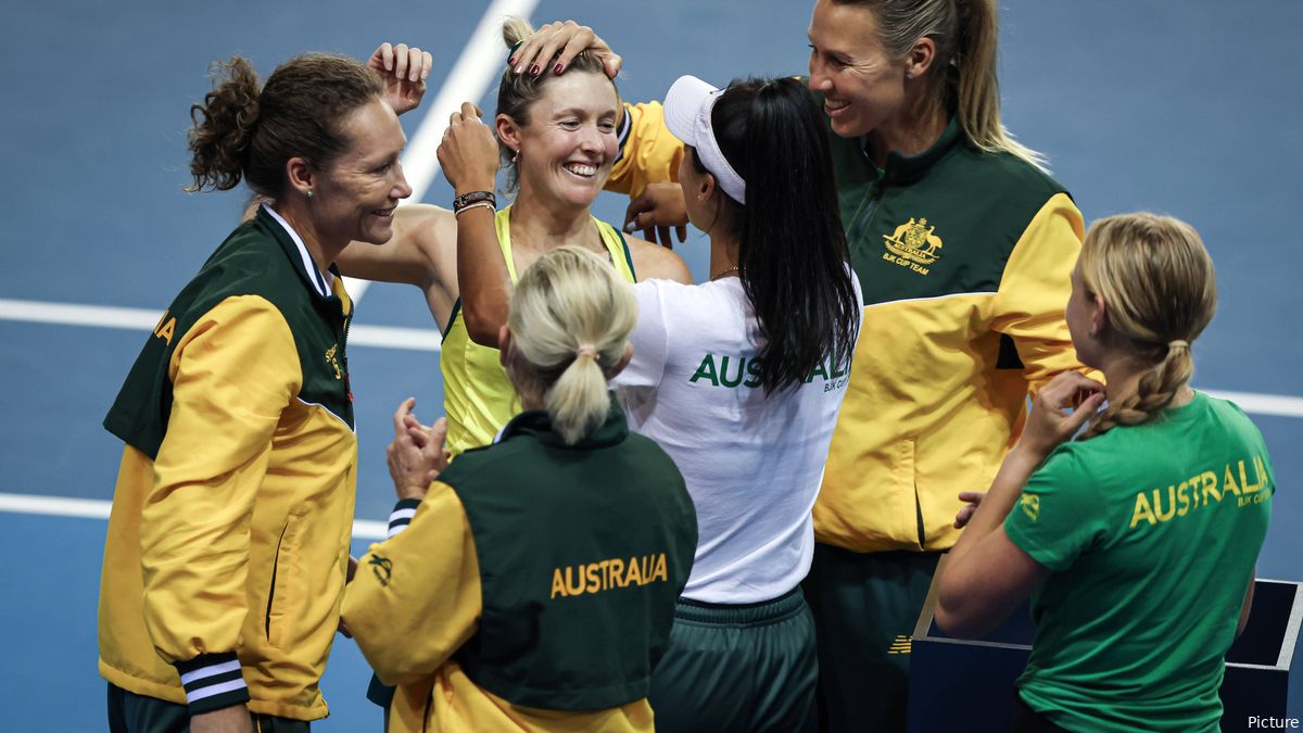 Austrálie zůstává na prvním místě, přestože prohrála ve finále Billie Jean King Cupu, a vítězné Švýcarsko se posunulo na druhé místo