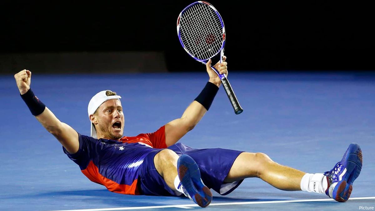 Shades Of His Father Lleyton Hewitt S Son Cruz Makes Australian Open Junior Debut With Blast