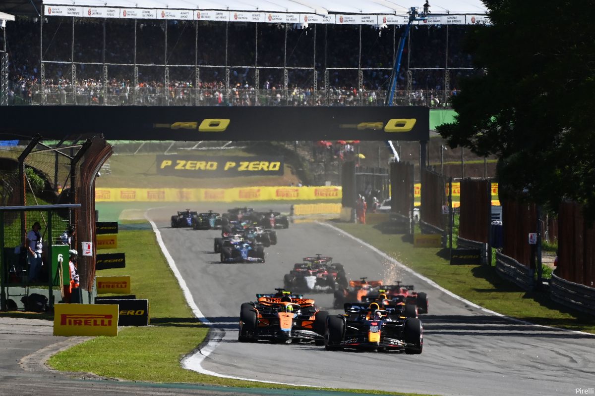 Grand Prix van São Paulo stilgelegd, Leclerc één van voorlopig vijf uitvallers
