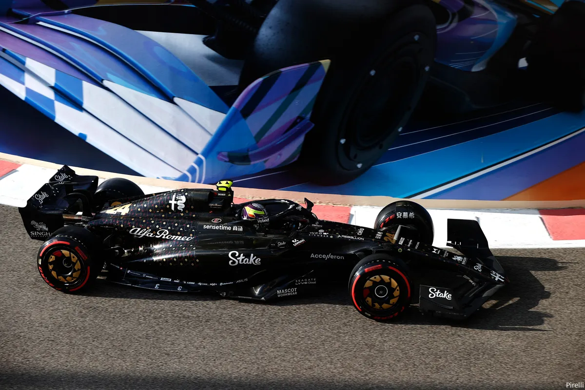 zhou guanyu alfa romeo abu dhabi saturday yasmarina 2023