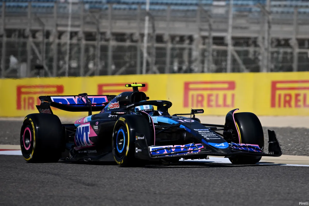 pierre gasly alpine wintertest bahrein 2024
