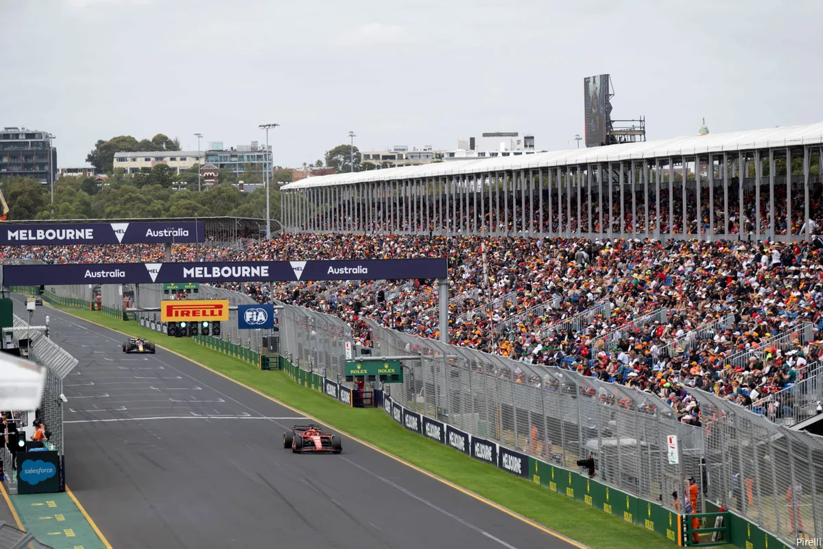 grid albert park ferrari formule1 australie