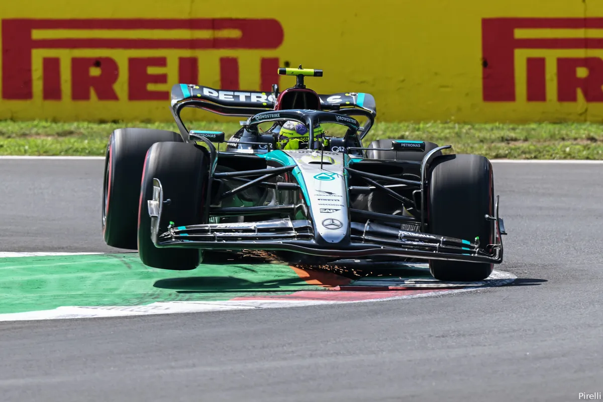 pirelli lewis hamilton mercedes vrijdag gp italie 2024