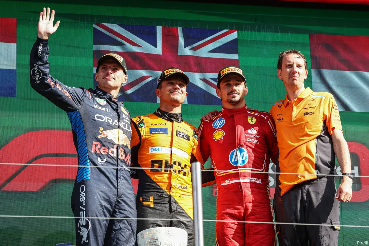 pirelli max verstappen red bull racing lando norris mclaren charles leclerc ferrari gp nederland zondag 2024 3