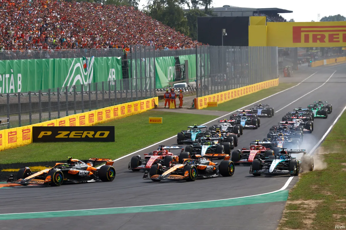 lando norris oscar piastri george russell start 7 sunday monza 2024