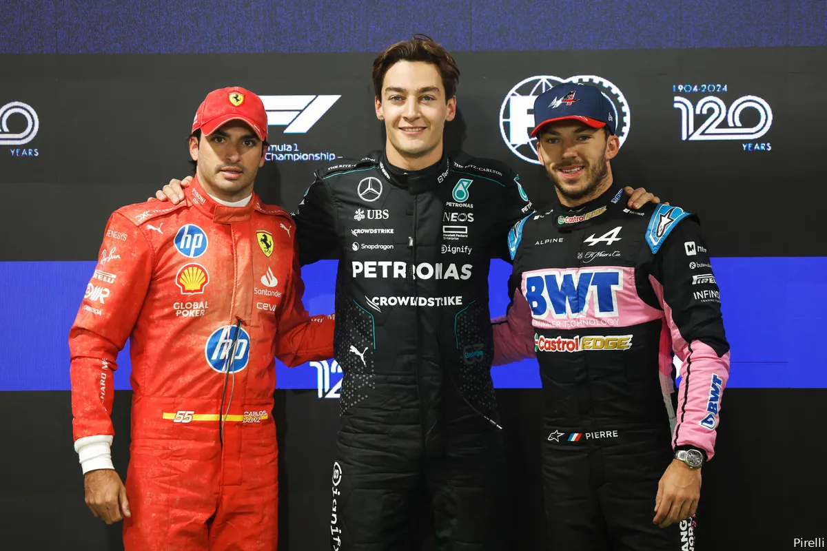 carlos sainz george russell pierre gasly 52 friday lasvegas 2024