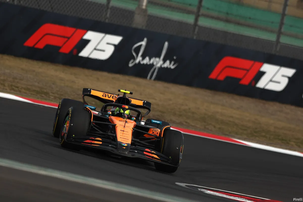 pirelli mclaren lando norris zondag gp china 2025 2