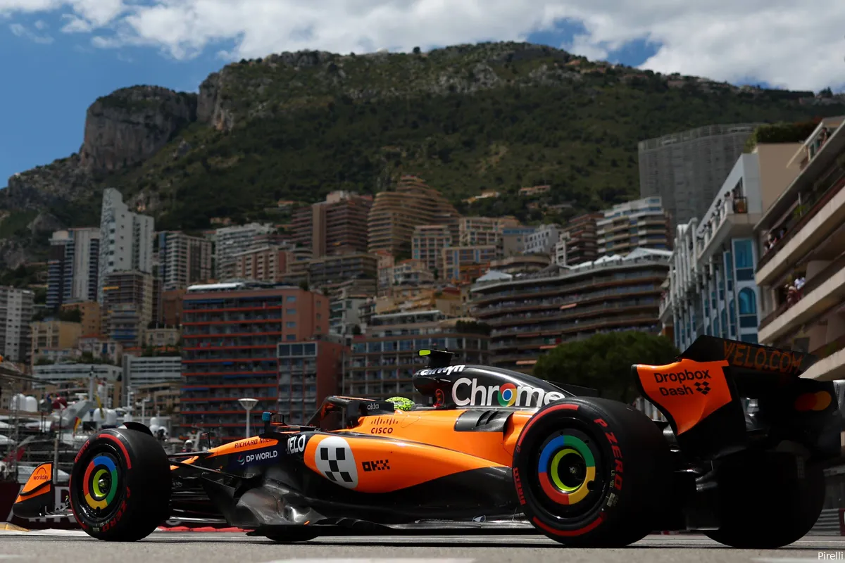 lando norris mclaren 2025 monaco vrijdag training