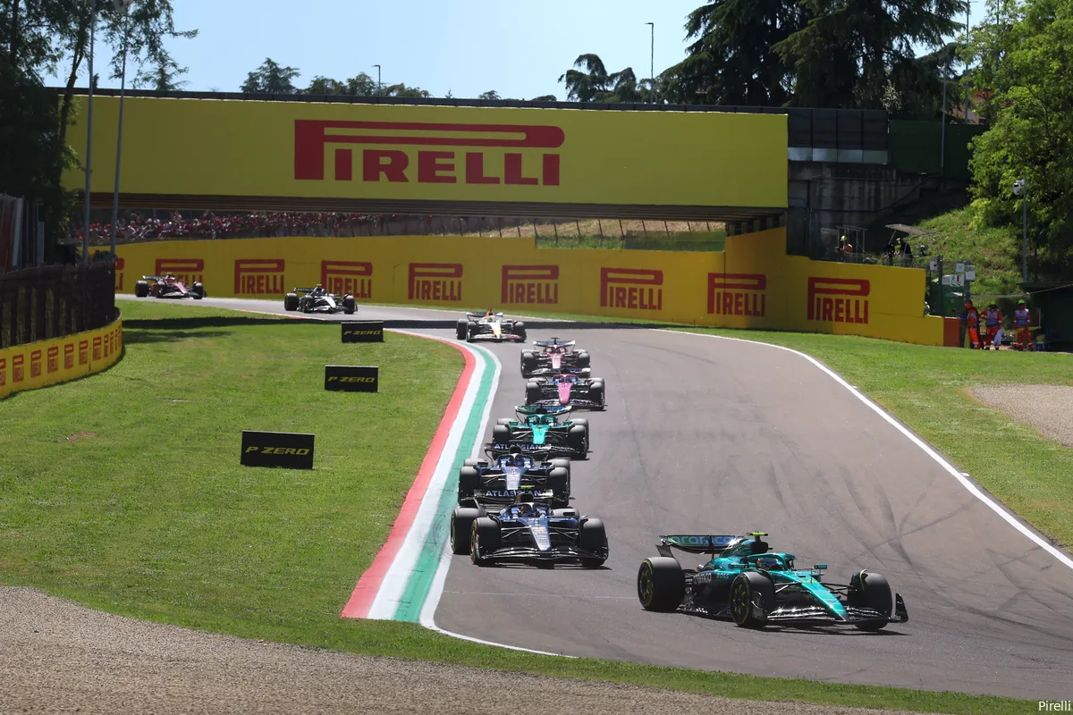 pirelli williams carlos sainz alexander albon fernando alonso lance stroll aston martin gp emilia romagna imola 2025 zondag