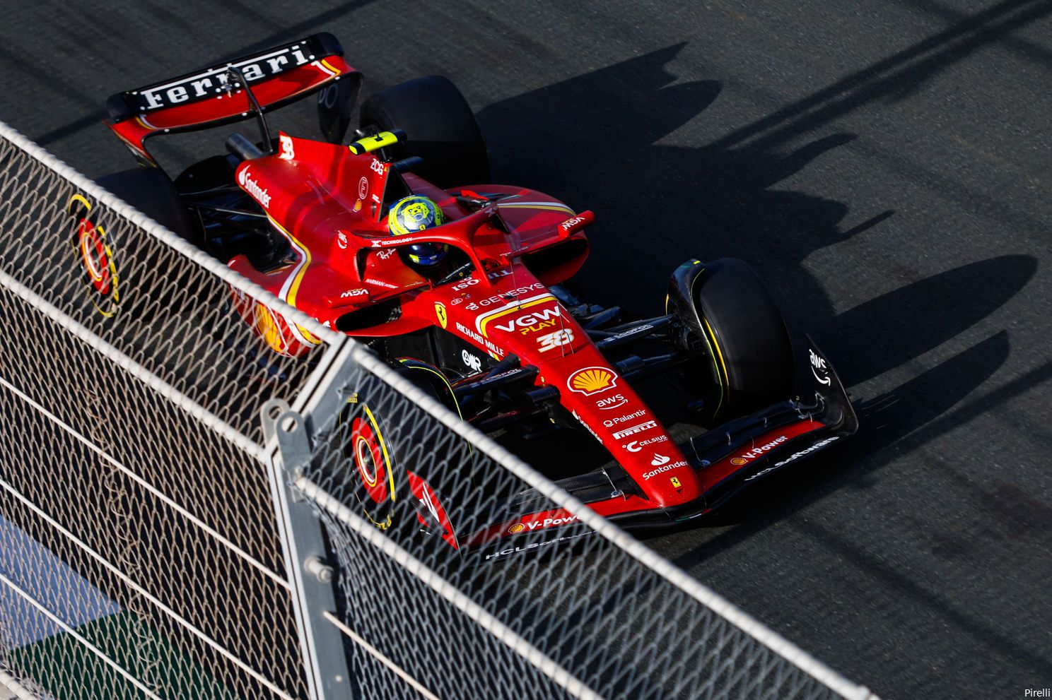 Oliver Bearman in de Ferrari van Oscar Sainz, VT3, Grand Prix van Saoedi-Arabië 2024