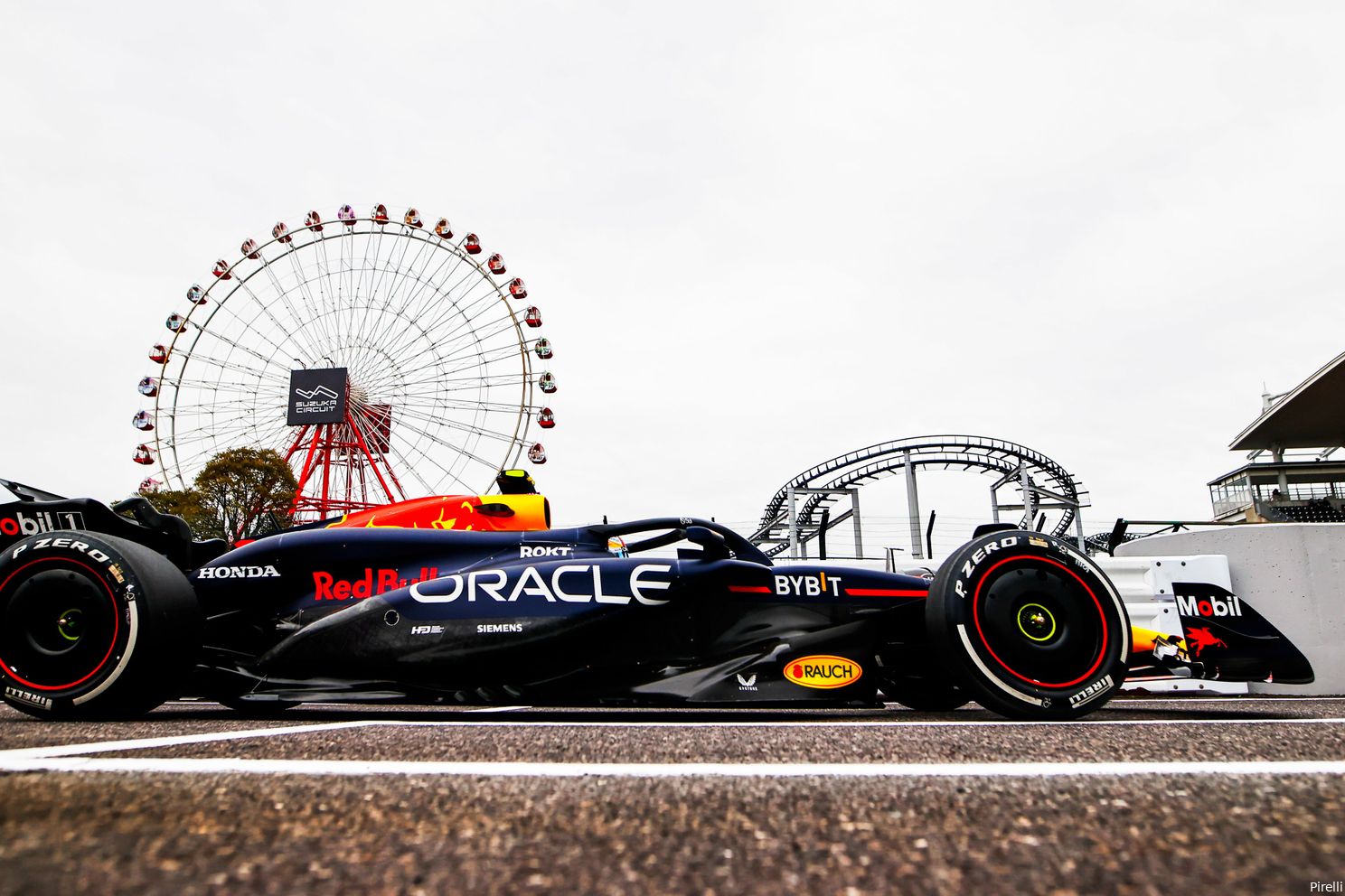 Suzuka International Racing Course, met Max Verstappen op de baan, Grand Prix van Japan 2024