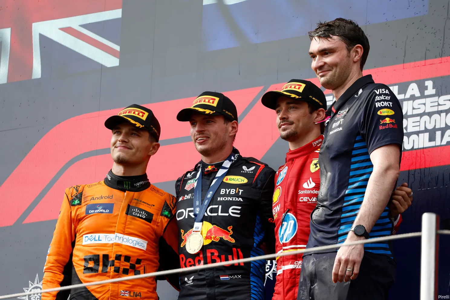 30 sunday imola 2024 red bull mclaren ferrari norris verstappen leclerc