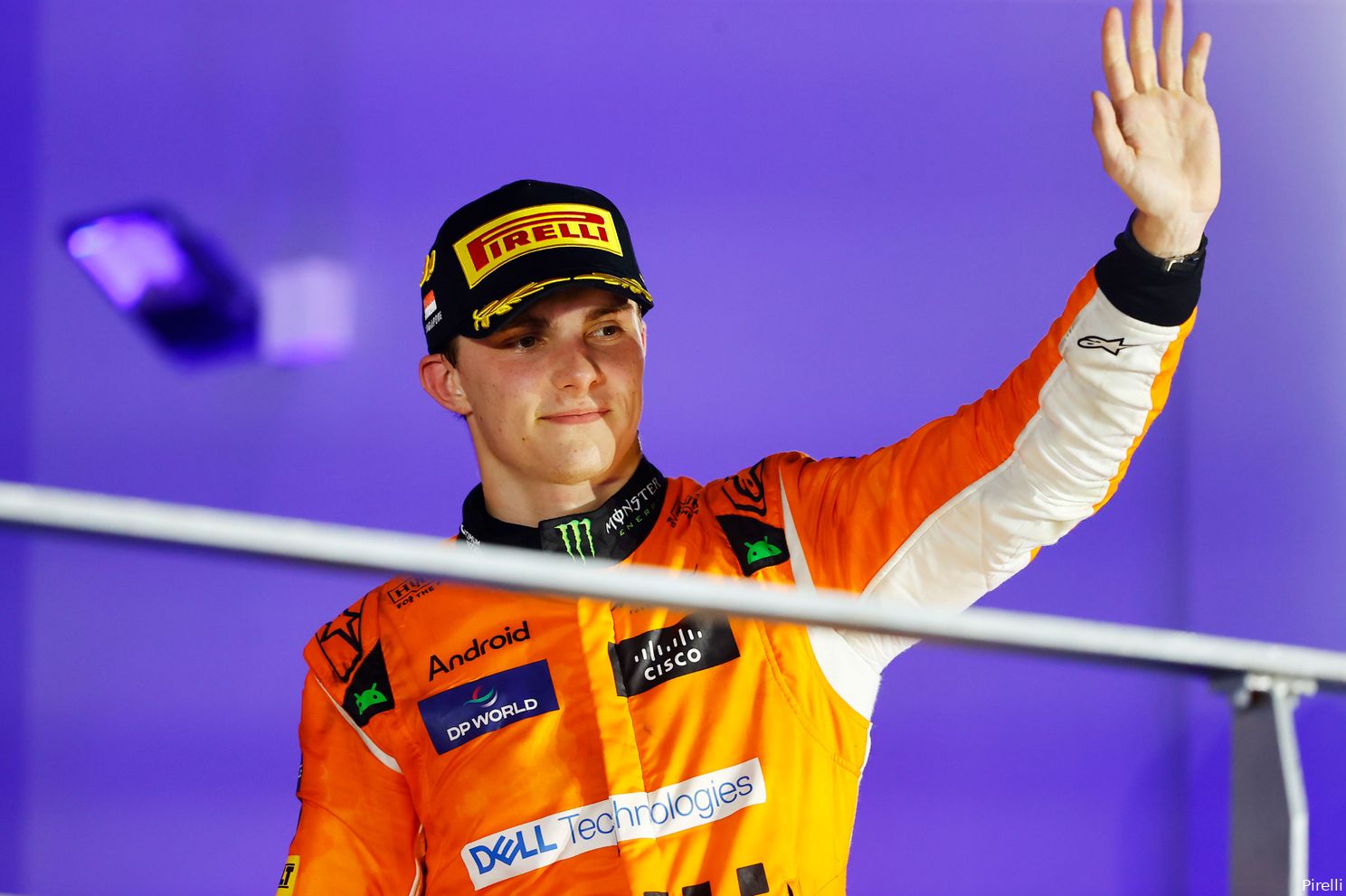 singapore podium oscar piastri mclaren 49 sunday marina bay 2024