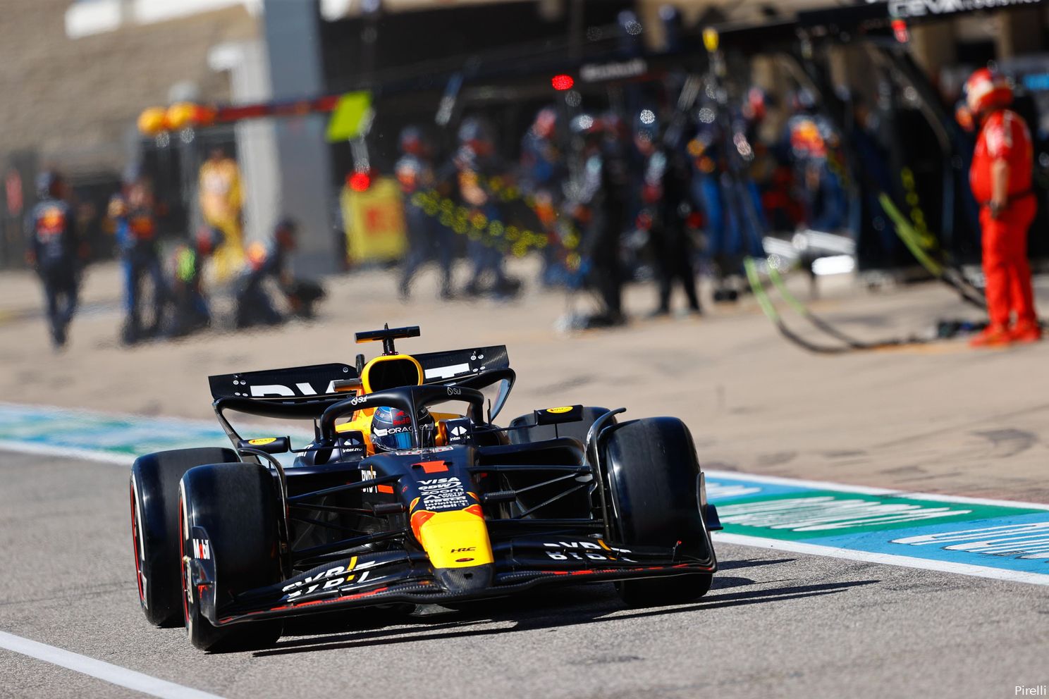 max verstappen red bull racing austin pistop 2024