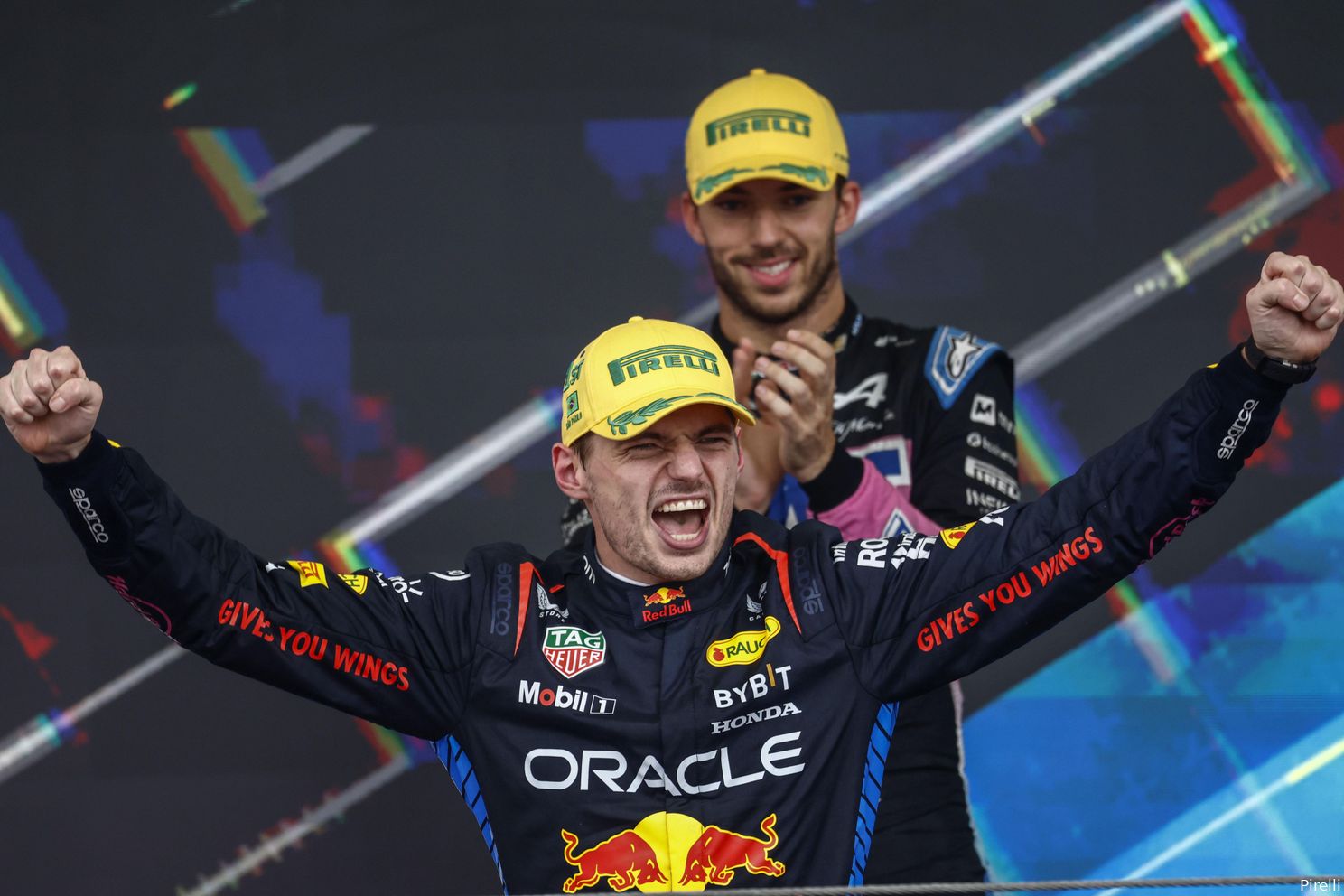 max verstappen red bull racing pierre gasly alpine gp sao paulo zondag 2024