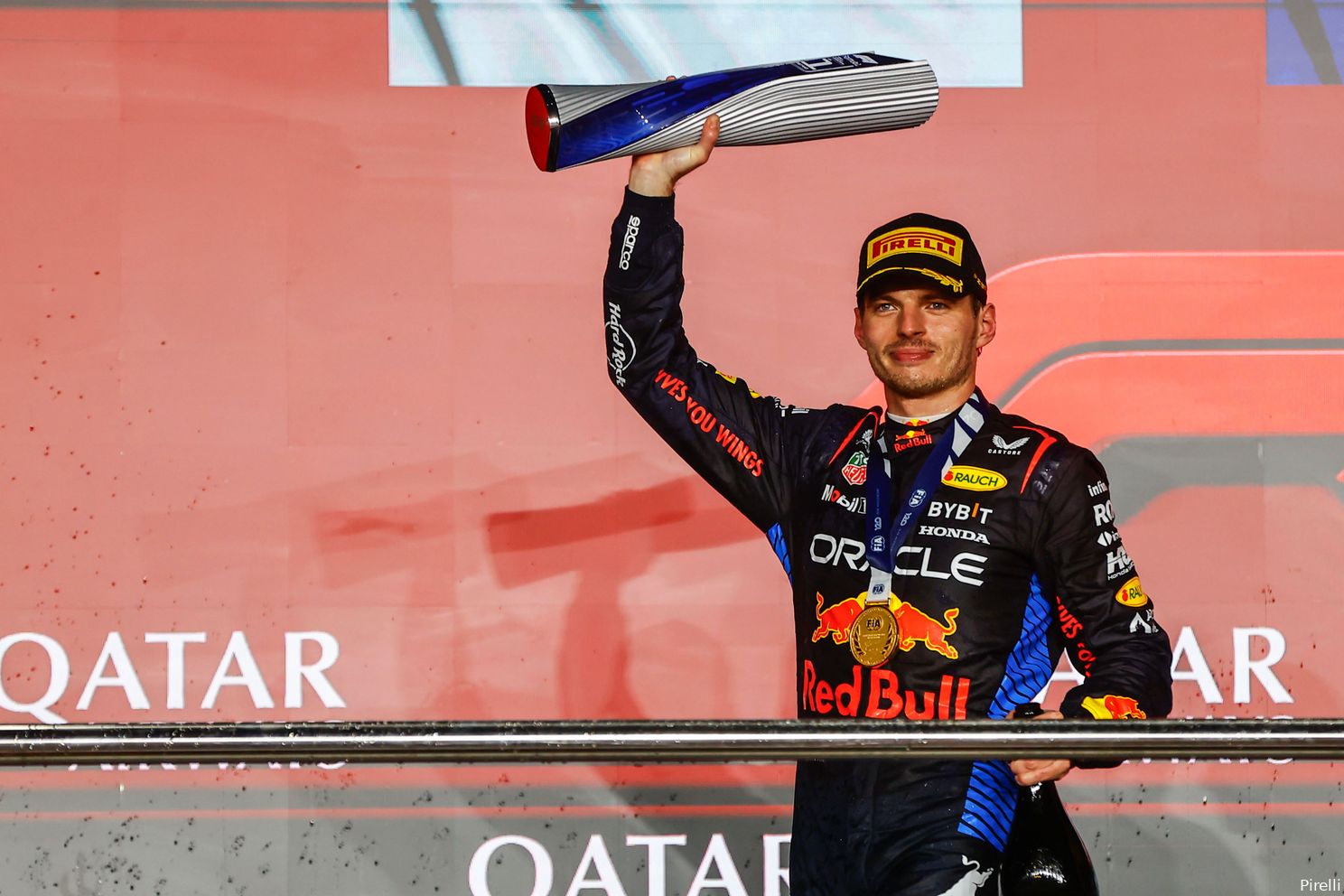 verstappen podium qatar