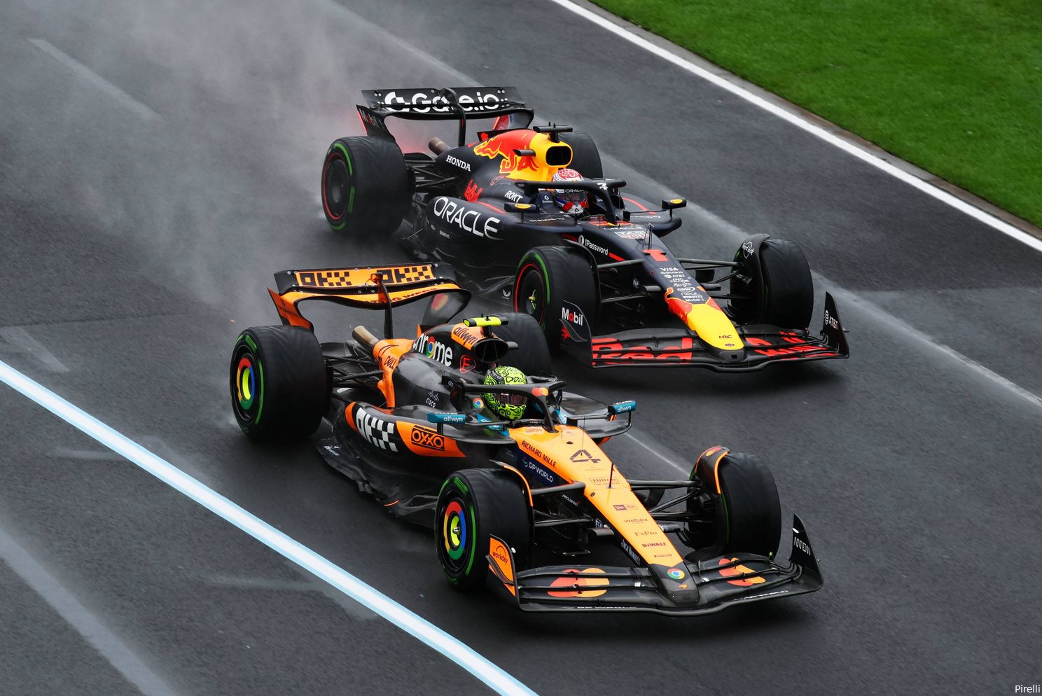 pirelli lando norris max verstappen mclaren red bull racing gp australie zondag 2025