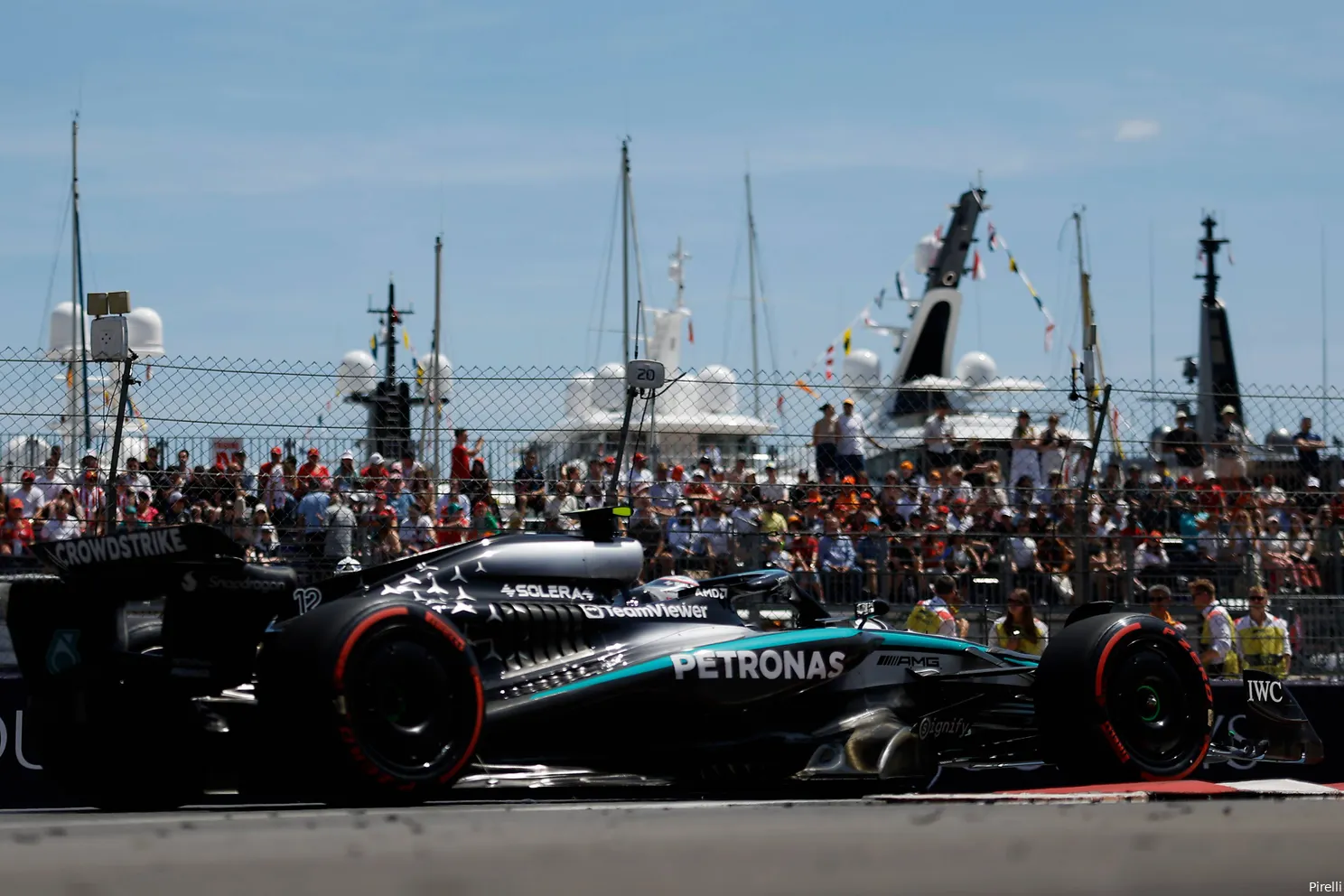 mercedes andrea kimi antonelli pirelli gp monaco 2025 zaterdag