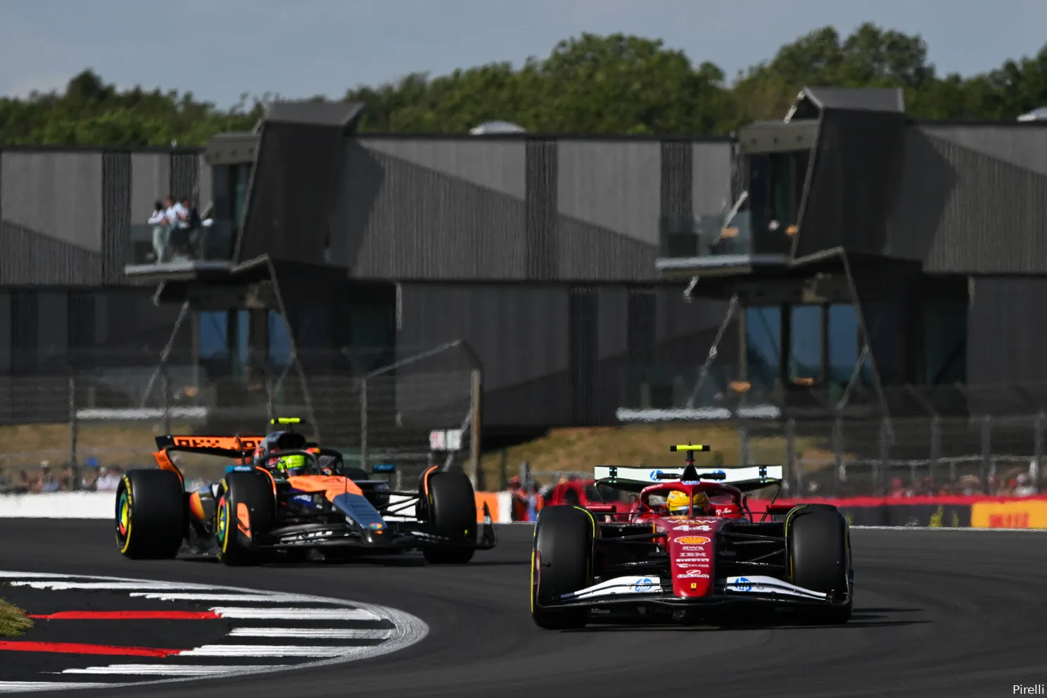 lewis hamilton ferrari lando norris mclaren 20 friday silverstone 2025