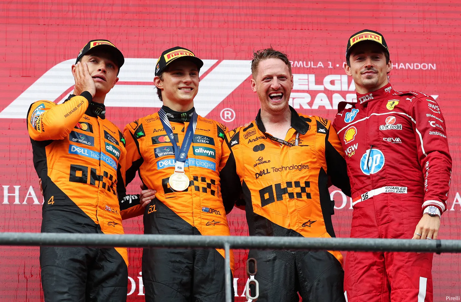 podium-2025-belgie-lando-norris-oscar-piastri-charles-leclerc