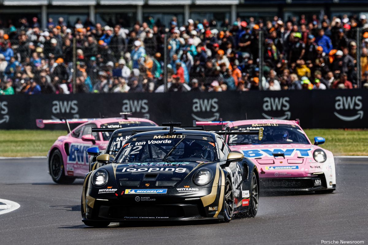 Porsche Supercup GP Silverstone | Ten Voorde is niet te stoppen, Haverkort aan kop in het rookie-klassement