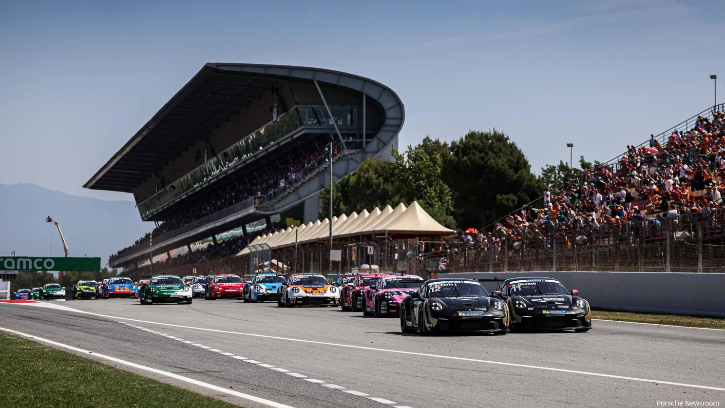 Porsche Supercup Spanje | Ghiretti soeverein naar de zege, Boerekamps viert goed resultaat