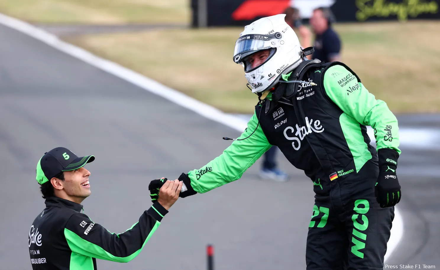 nico hulkenberg gabriel bortoleto stake sauber gp groot brittannie 2025