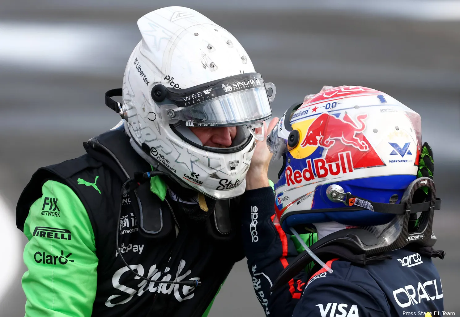 nico hulkenberg max verstappen red bull racing stake sauber gp groot brittannie 2025 2