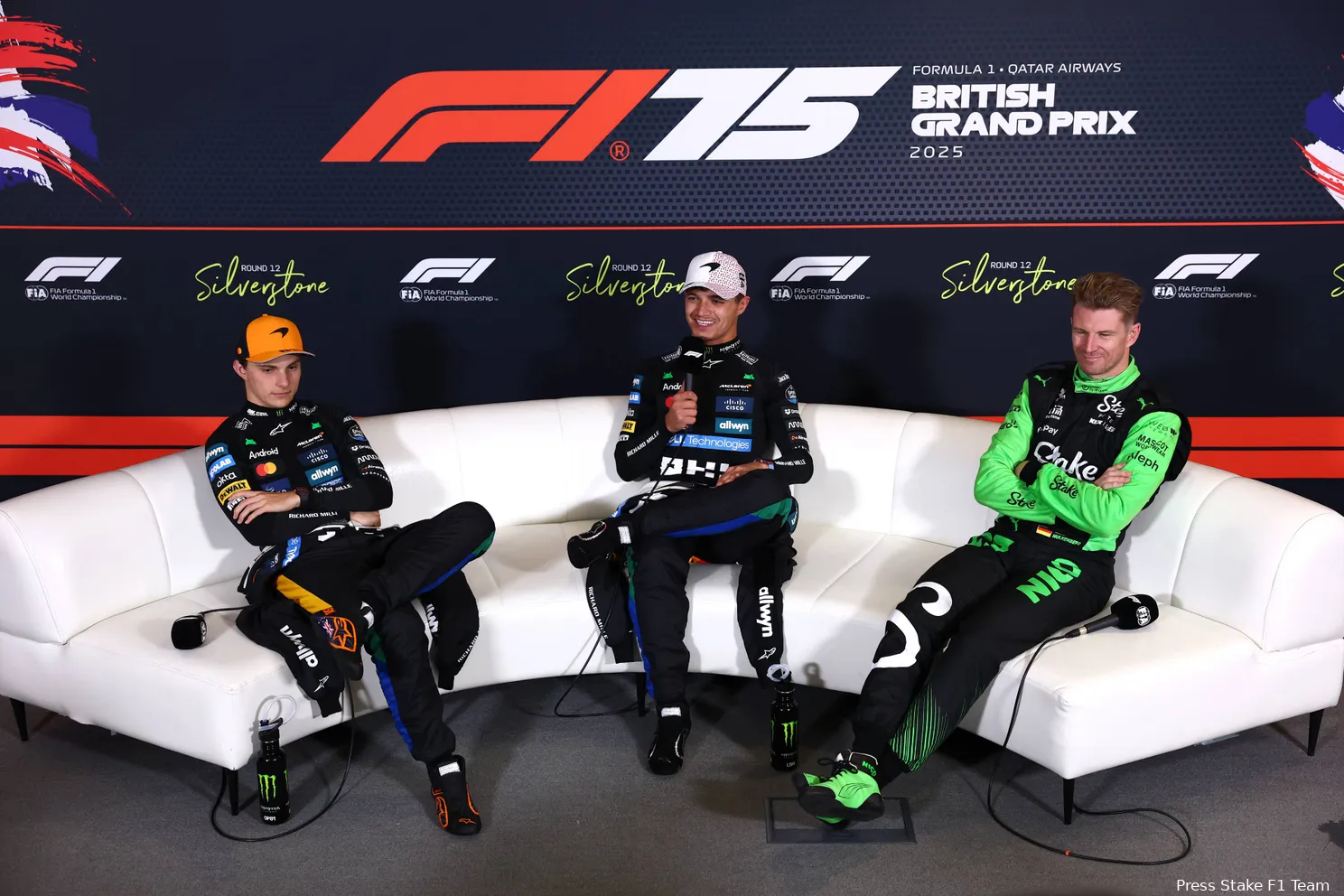nico hulkenberg stake sauber mclaren oscar piastri lando norris gp groot brittannie 2025 persconferentie