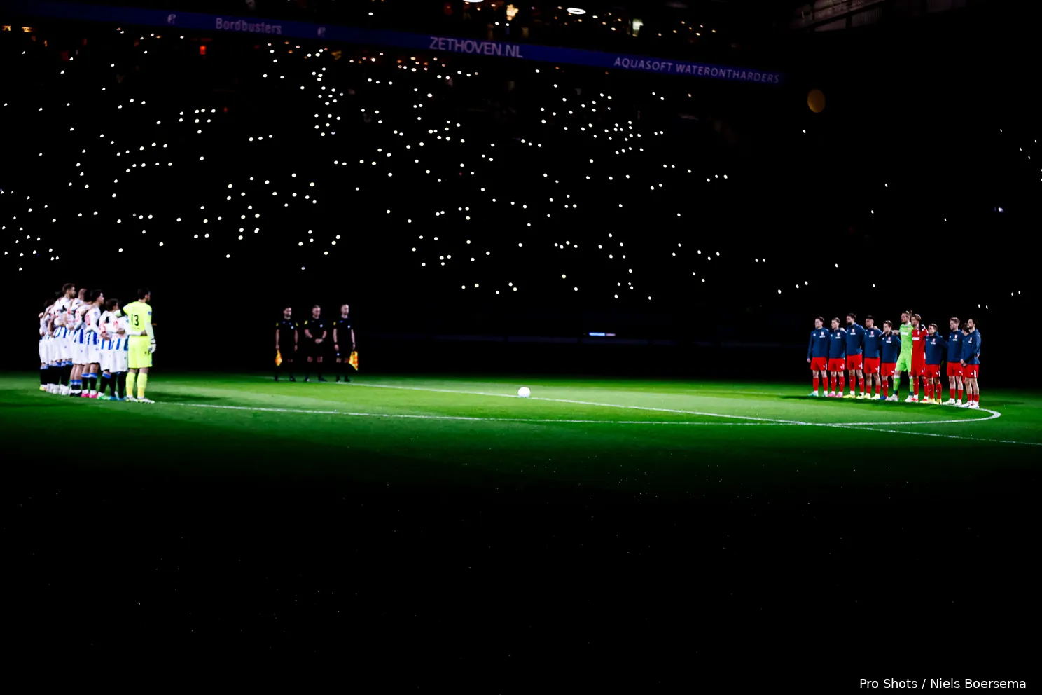 minuut stilte lichtjes sc heerenveen fc twente 2023 2024 hermina van dijk