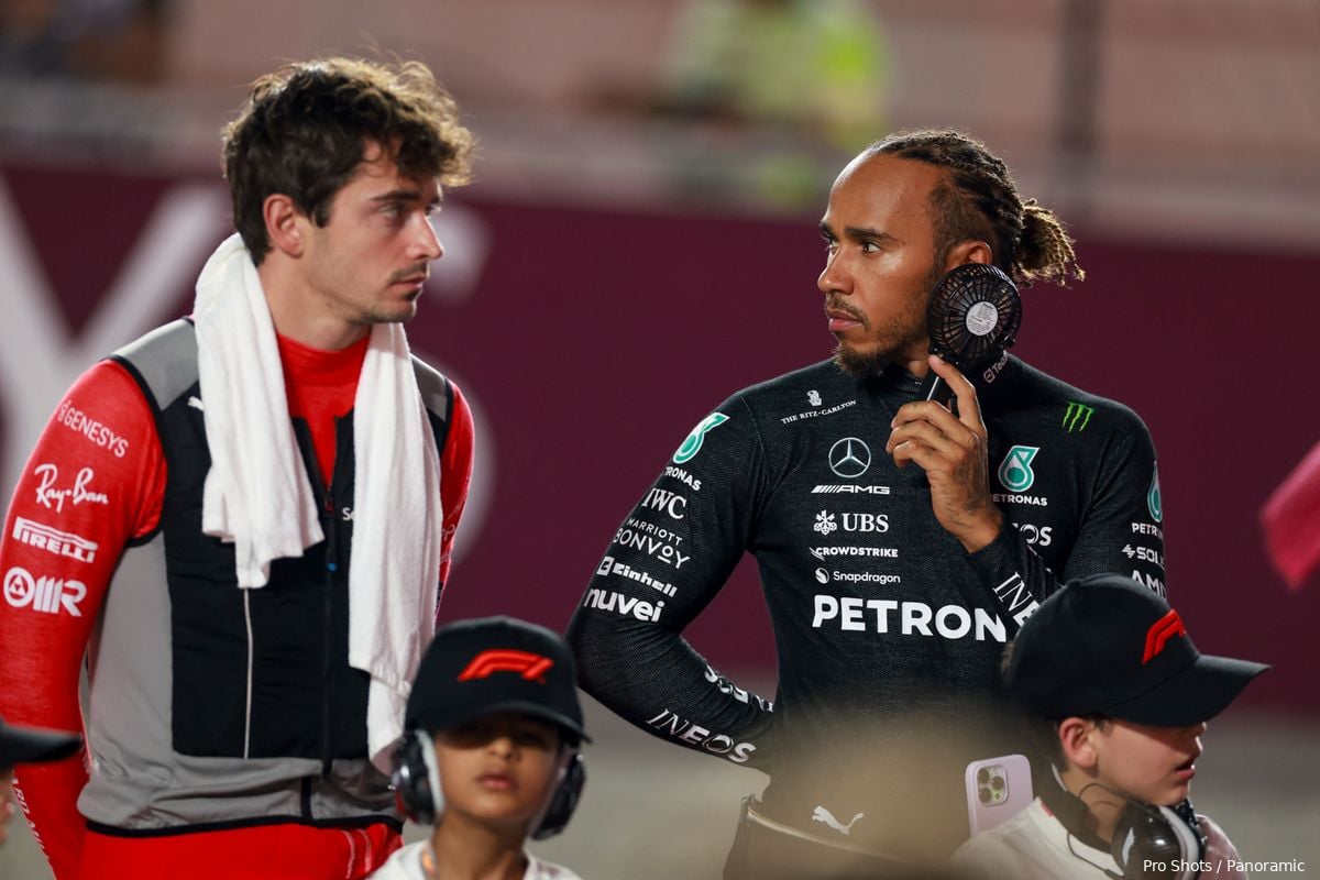 Keuze Ferrari voor Hamilton gekraakt: 'Zeiden dat ze alles op Leclerc gingen inzetten'