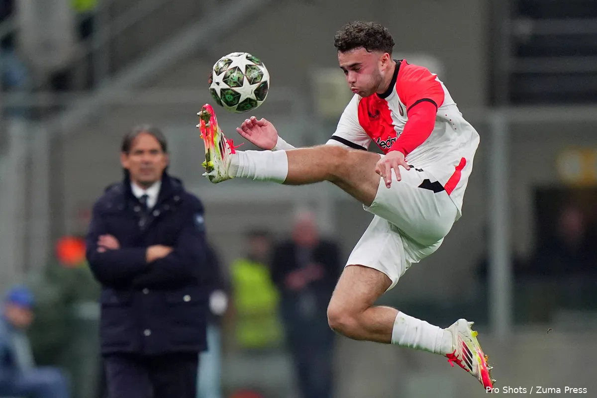 aymen sliti debuut inter feyenoord 2025