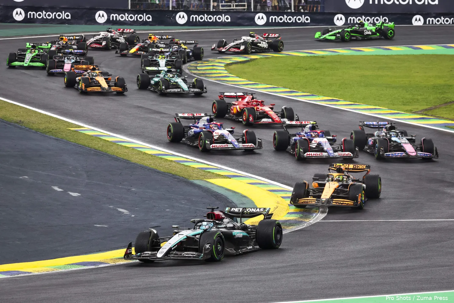 brazilie sao paulo start george russell lando norris 12