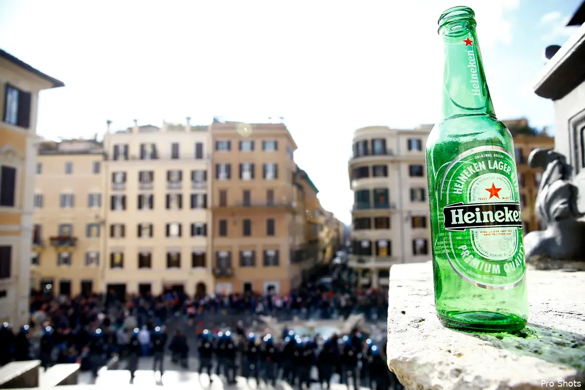 Klopjacht op supporters Feyenoord in Rome