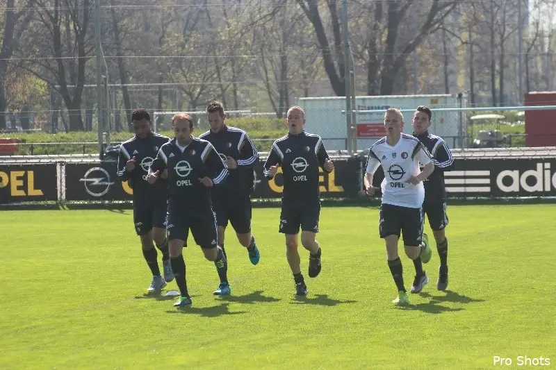 Selectie op loopschoenen tijdens dinsdagtraining