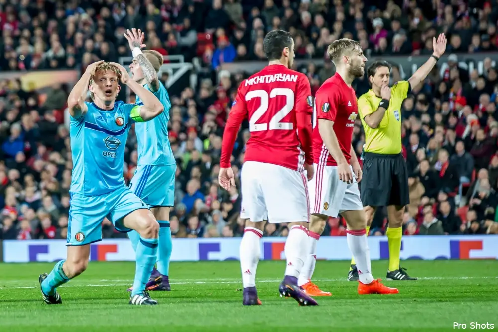 Feyenoord kan niet stunten op Old Trafford