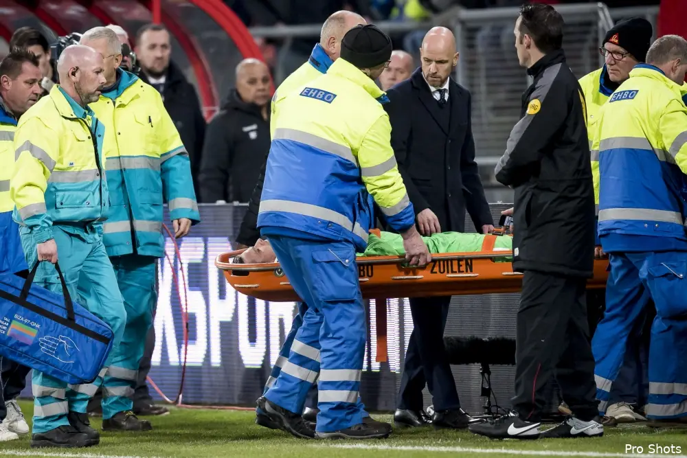 UPDATE | Breuk en hersenschudding voor doelman Ruiter