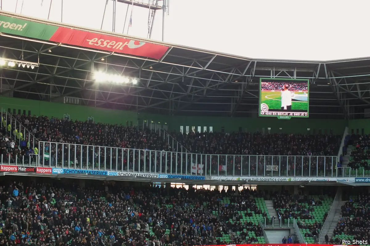 1100 Feyenoord-supporters reizen af naar Groningen