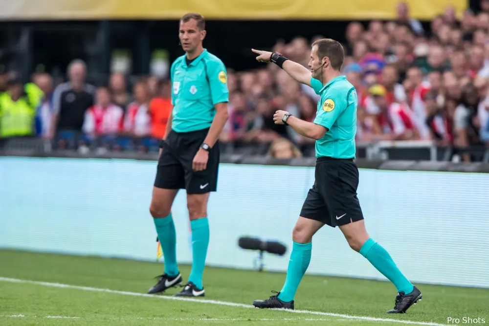 Feyenoord - FC Groningen onder leiding van Makkelie