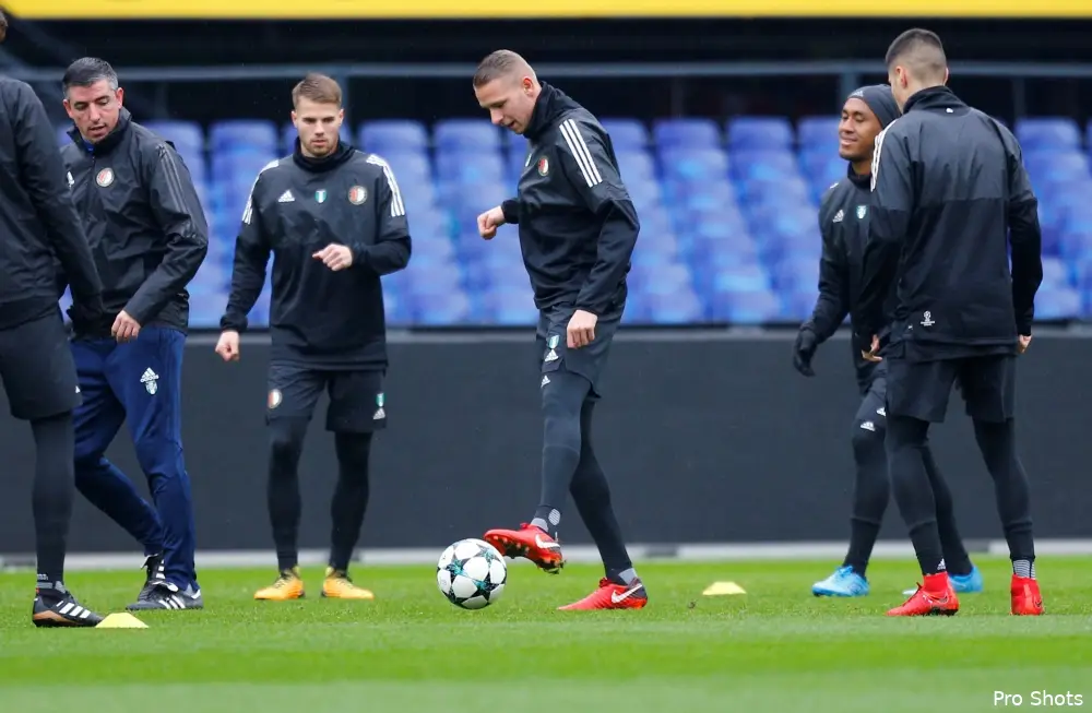 Wedstrijdselectie Feyenoord voor uitduel met City