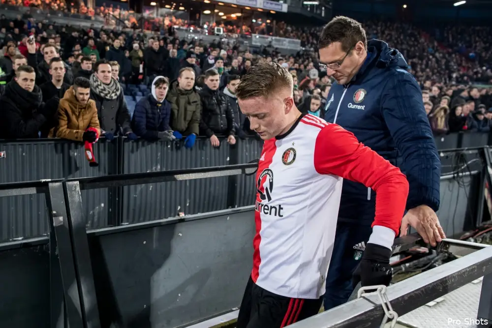 Sam Larsson loopt blessure op tegen FC Groningen