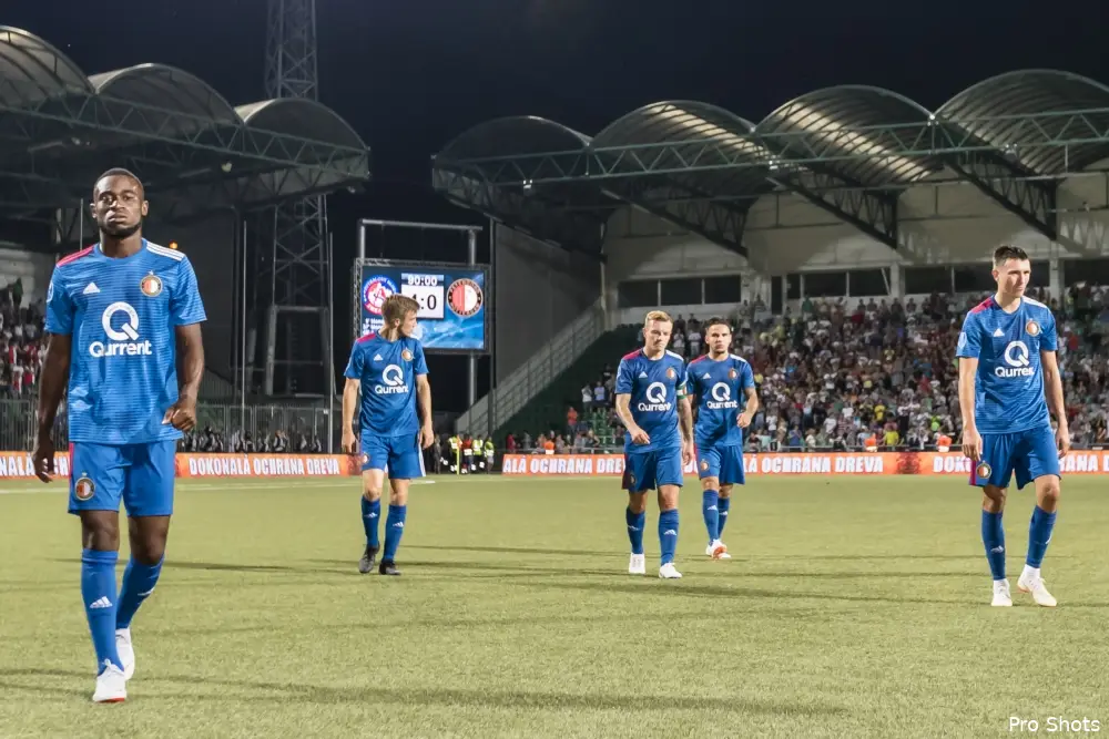 Kans op Europees voetbal klein na wanvertoning Feyenoord
