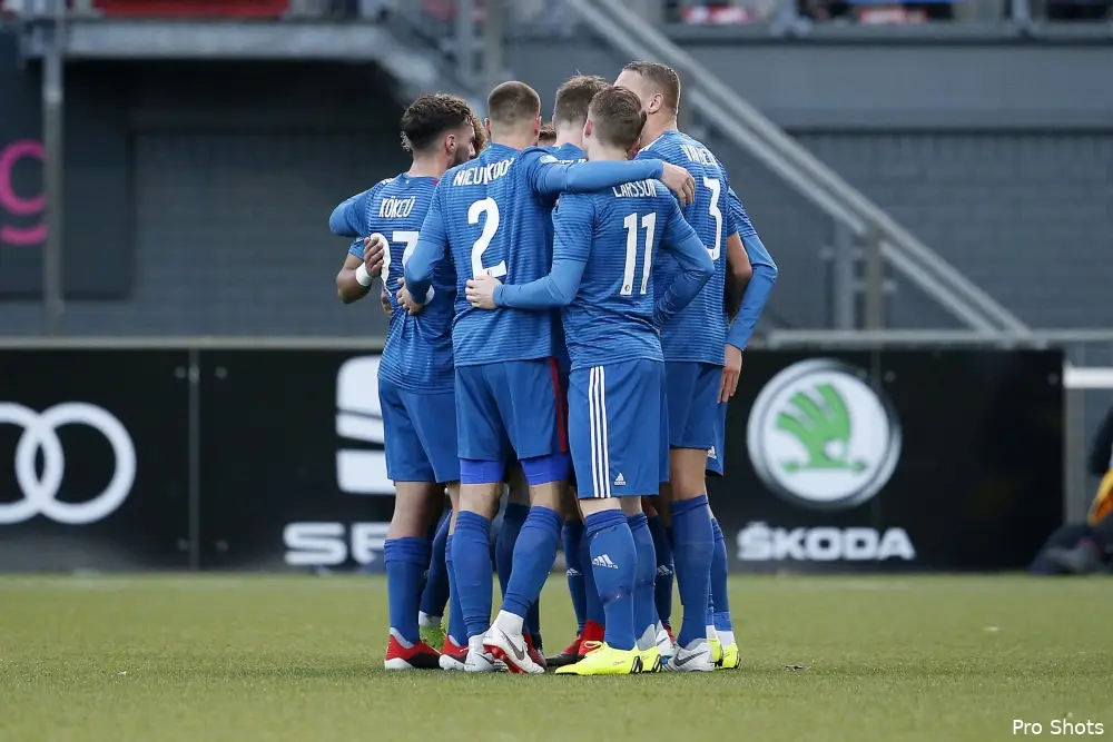 Feyenoord in moeizame wedstrijd langs FC Emmen