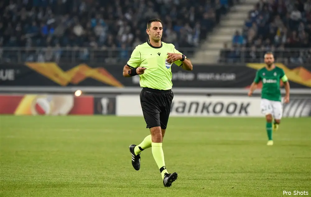 Reinshreiber fluit Feyenoord - CSKA Moskou