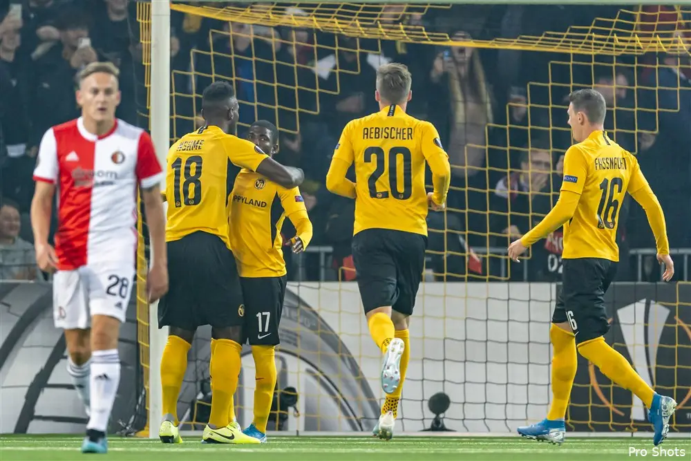 Feyenoord gooit eigen glazen in tegen Young Boys